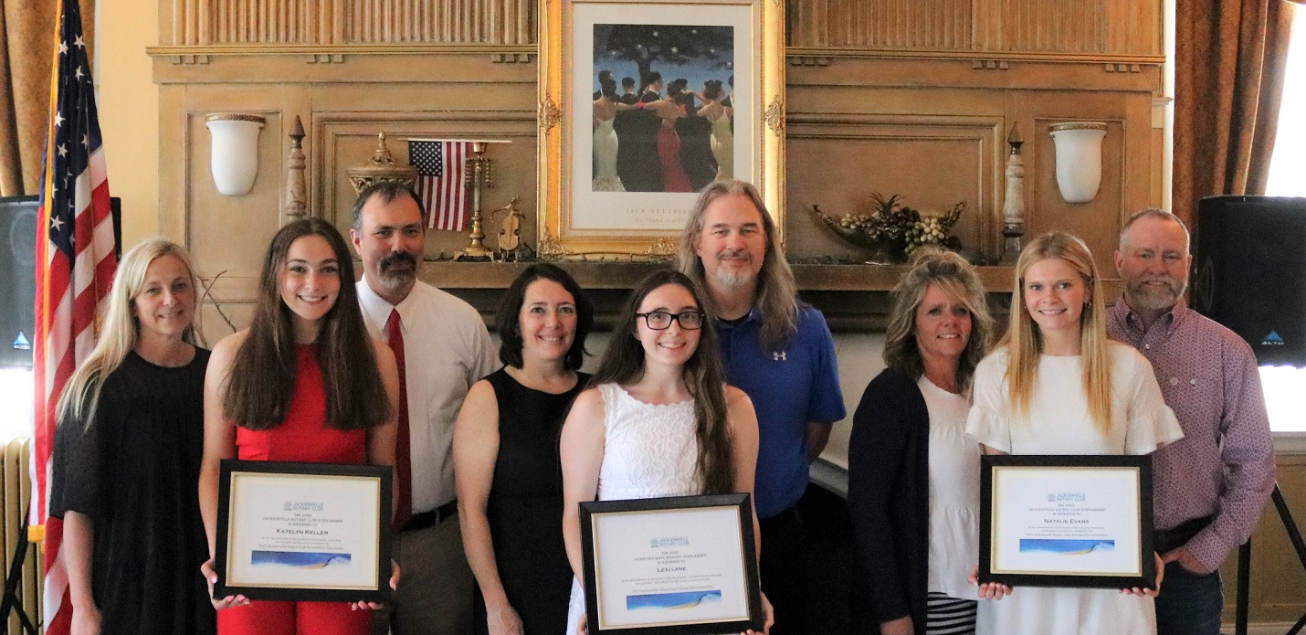 Three Honored With Jacksonville Rotary Scholarships - Vimarsana News