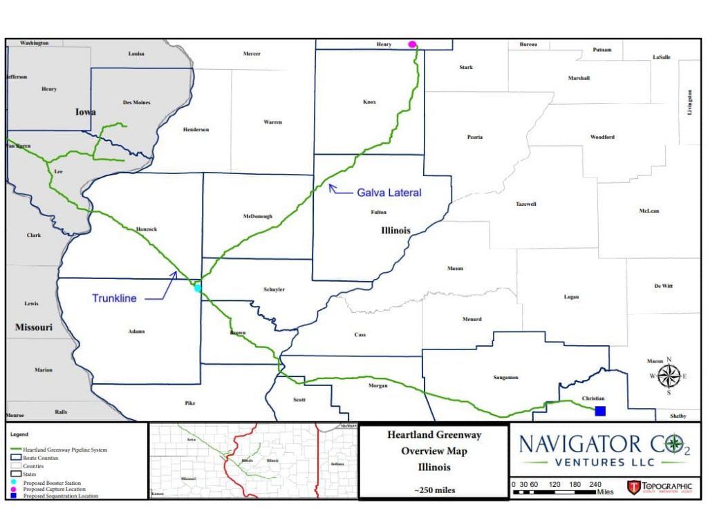 Navigator CO2 Files For Permit For Heartland Greenway Sequestration