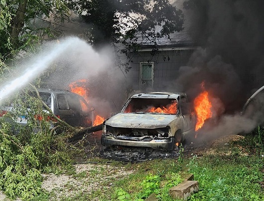 Downed Power Lines Spark Vehicle Fires in Beardstown - Vimarsana News