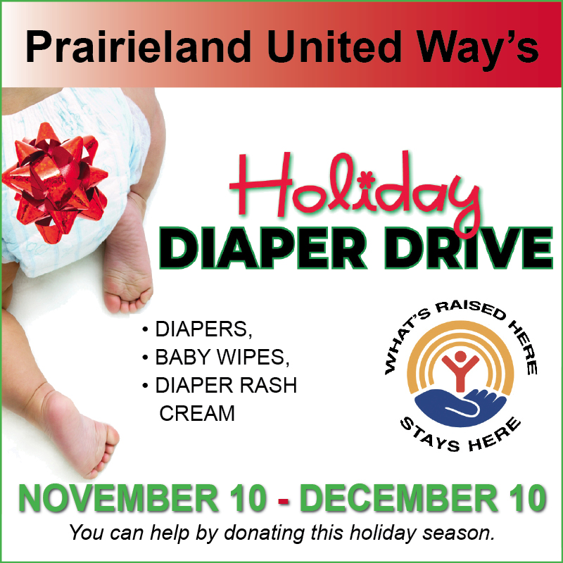 Prairieland United Way Diaper Drive A Success - Vimarsana News