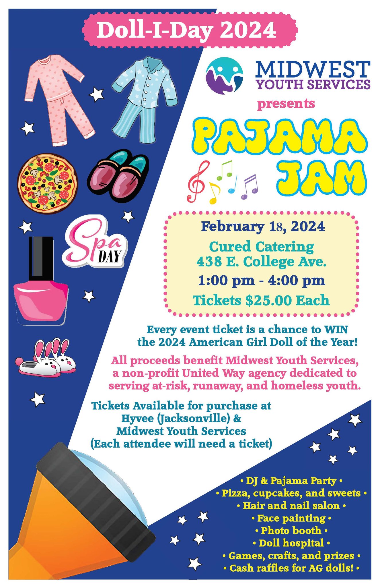 Doll-I-Day Pajama Jam Tickets On Sale Now, Benefits Midwest Youth Services Expansion & Programs - Vimarsana News