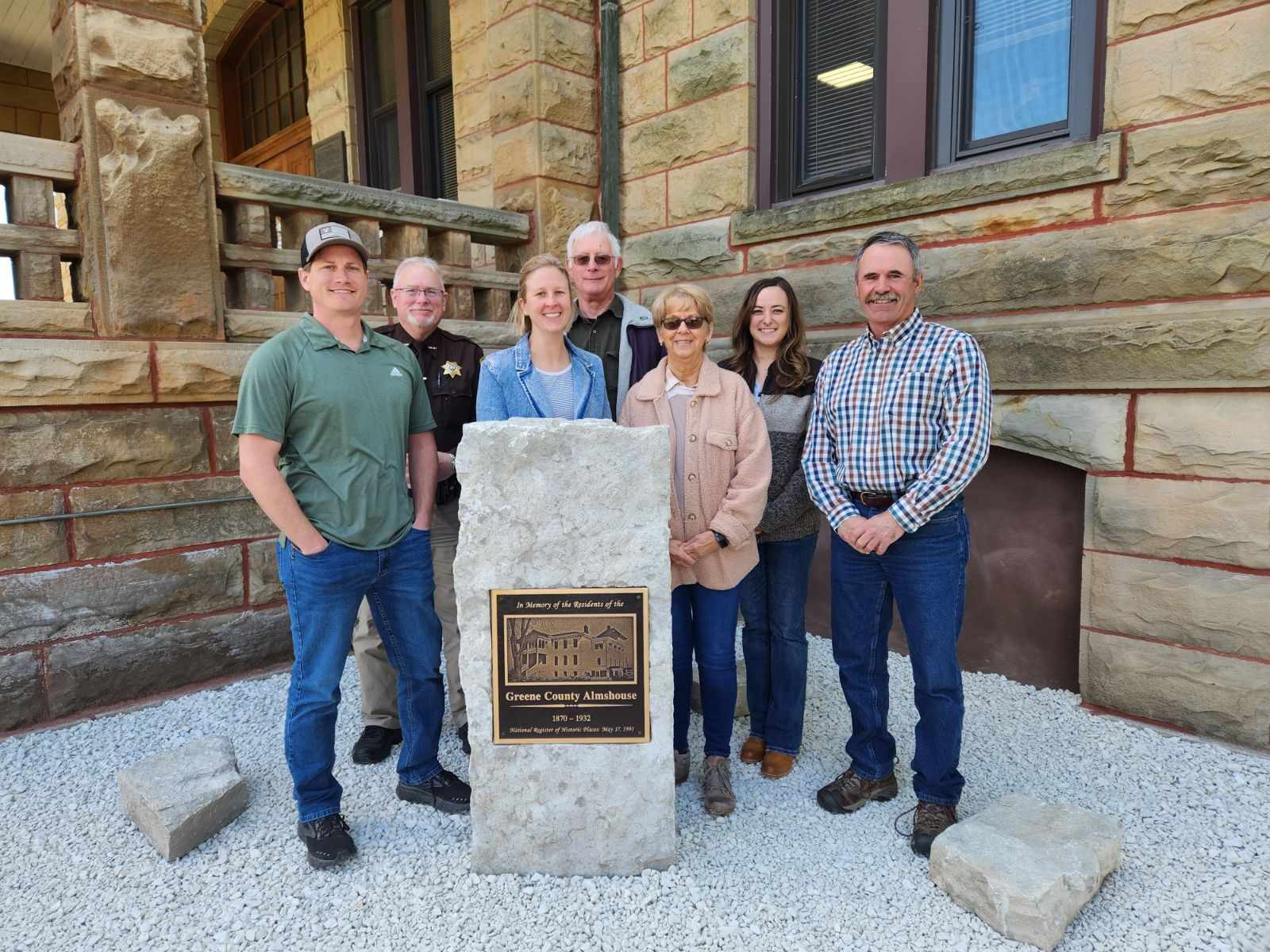 Greene Co. Almshouse Memorial Placed at the Courthouse in Carrollton - Vimarsana News