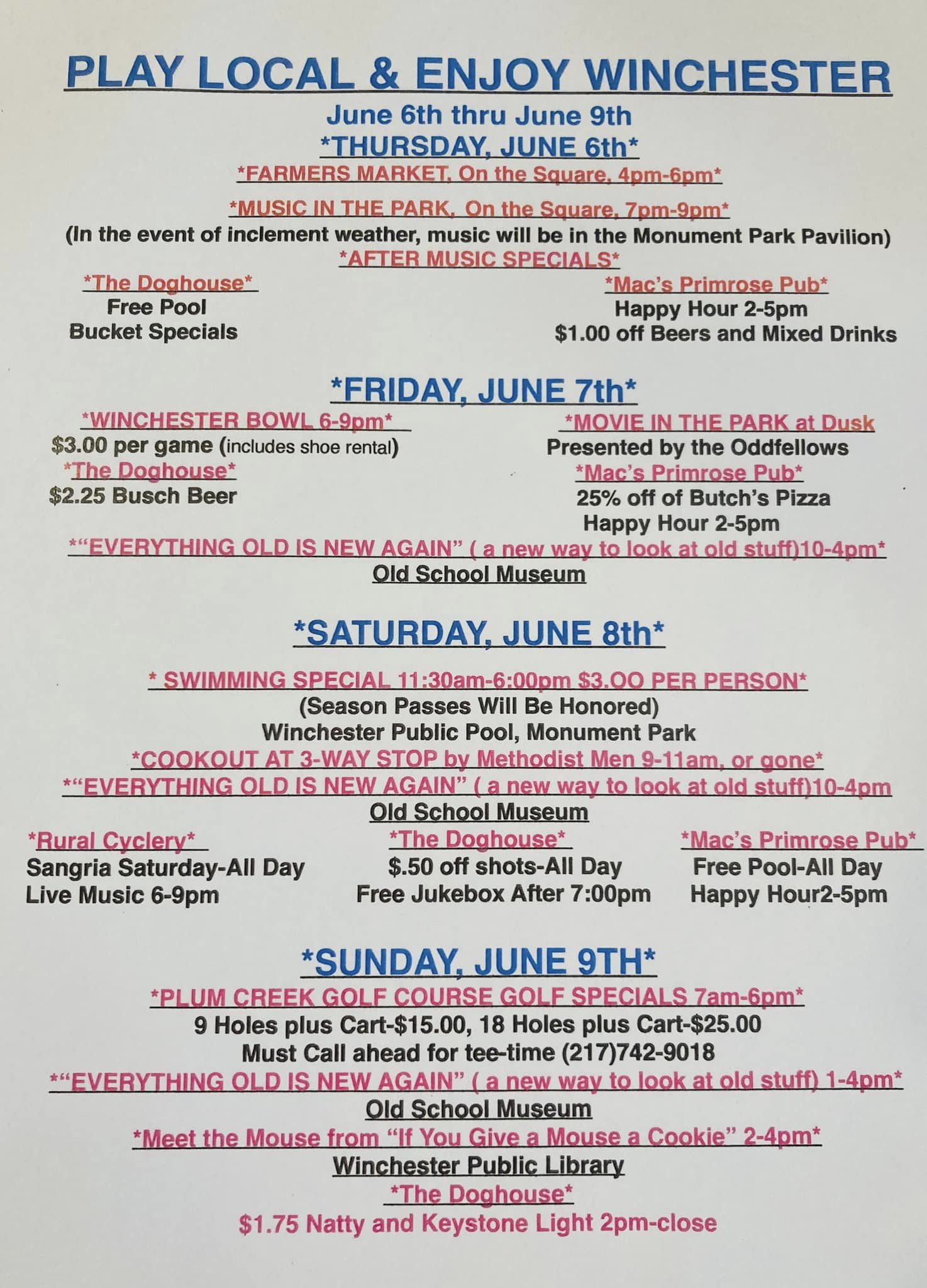 Play Local Winchester Kicks Off Summer - Vimarsana News